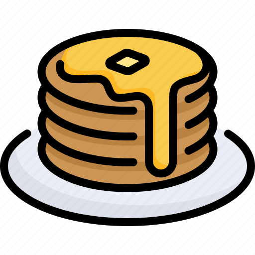 Pancake, sweet, breakfast, dessert, baked, food, homemade icon - Download on Iconfinder