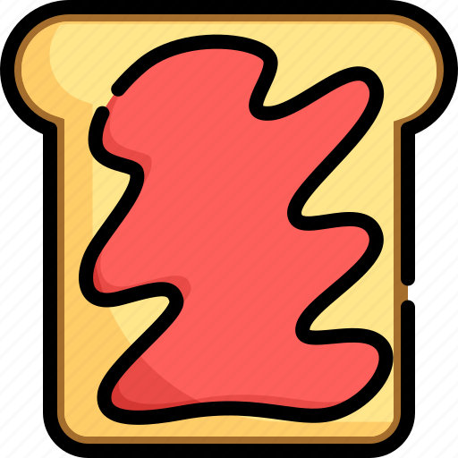 Bread, food, jam, sweet, breakfast, delicious, strawberry icon - Download on Iconfinder