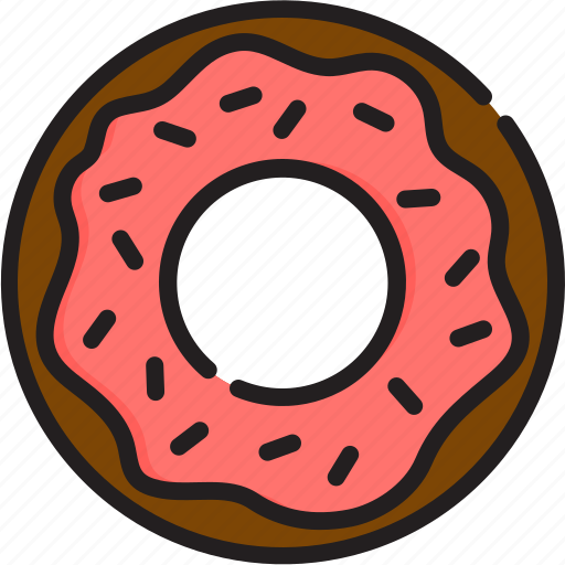 Donut, sweet, dessert, food, cake, bakery, delicious icon - Download on Iconfinder