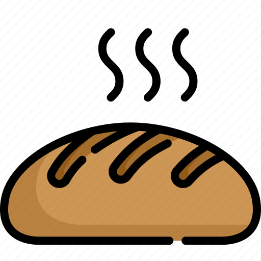 Bread, food, bakery, homemade, bun, wheat, pastry icon - Download on Iconfinder