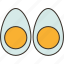 egg, boiled, cooking, ingredient, nutrition 