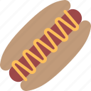 hotdog, sausage, bread, sandwich, delicious