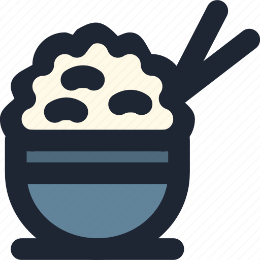 Rice bowl, rice icon, grocery, drink, soup, shugar, kitchen icon - Download on Iconfinder