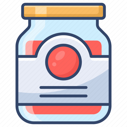 Jam, jar, strawbery, sweet icon - Download on Iconfinder