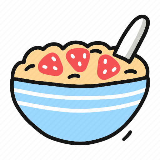 Breakfast, oat, meal, food, healthy, sweet, strawberry icon - Download on Iconfinder