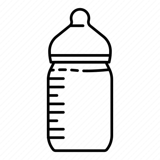 Baby, bottle, child, food, kid, milk, silhouette icon - Download on Iconfinder