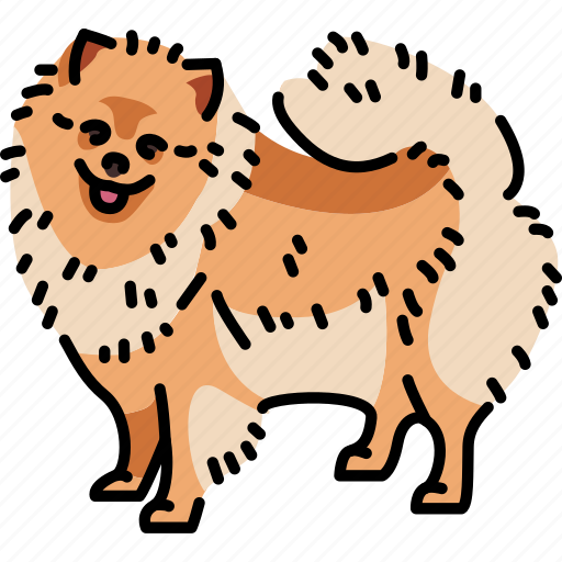 Pomeranian, dog, breed icon - Download on Iconfinder