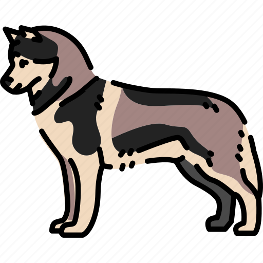 Siberian, husky, dog, breed icon - Download on Iconfinder