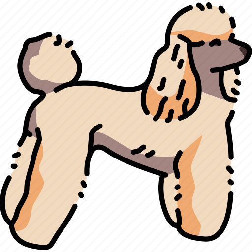 Poodle, dog, breed icon - Download on Iconfinder