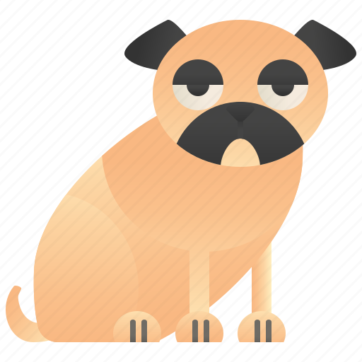 Animal, dog, funny, pug, puppy icon - Download on Iconfinder
