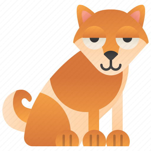 Dog, domestic, japanese, purebred, shiba icon - Download on Iconfinder