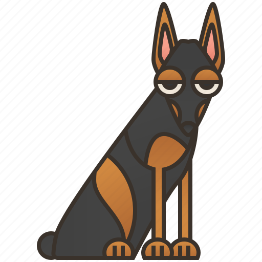 Canine, doberman, pet, pinscher, purebred icon - Download on Iconfinder