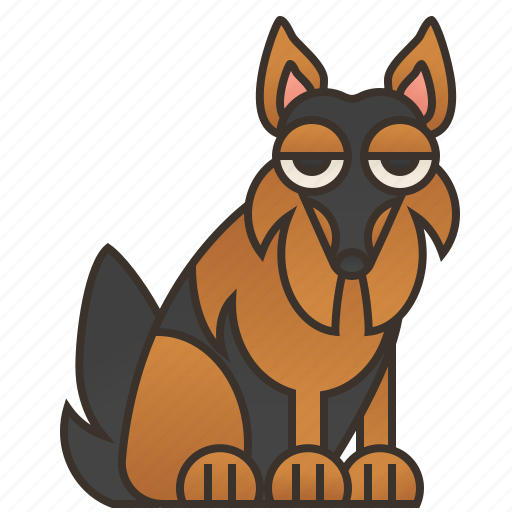 Animal, friend, german, pedigree, shepherd icon - Download on Iconfinder