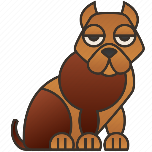 Dog, pedigree, pet, pitbull, purebred icon - Download on Iconfinder