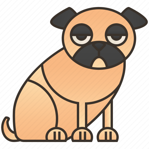 Animal, dog, funny, pug, puppy icon - Download on Iconfinder