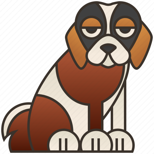 Bernard, canine, friendly, large, saint icon - Download on Iconfinder