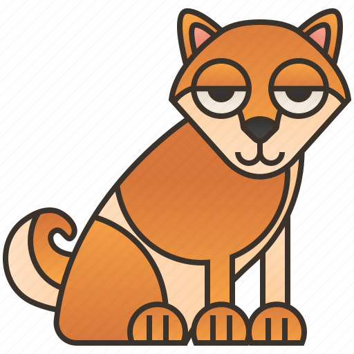 Dog, domestic, japanese, purebred, shiba icon - Download on Iconfinder