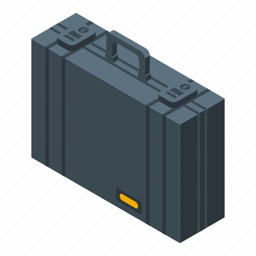 Plastic, briefcase, isometric icon - Download on Iconfinder