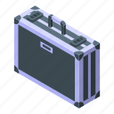 baggage, briefcase, isometric