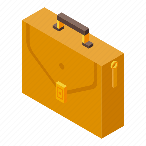 Briefcase, isometric, business icon - Download on Iconfinder