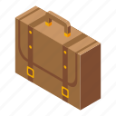 briefcase, bag, isometric