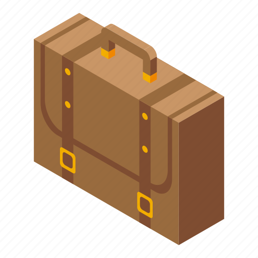 Briefcase, bag, isometric icon - Download on Iconfinder