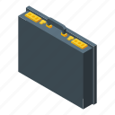 briefcase, accessory, isometric