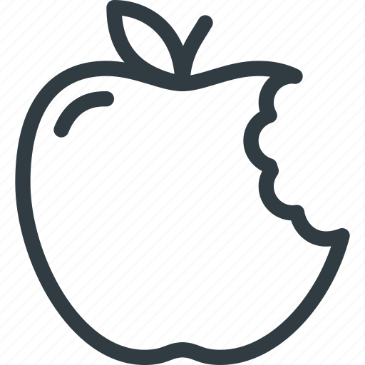 Apple, eaten icon - Download on Iconfinder on Iconfinder