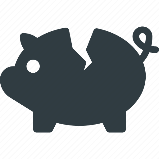 Bank, broken, crushed, fragile, piggy icon - Download on Iconfinder