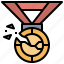 medal, broken, champion, winner, award 