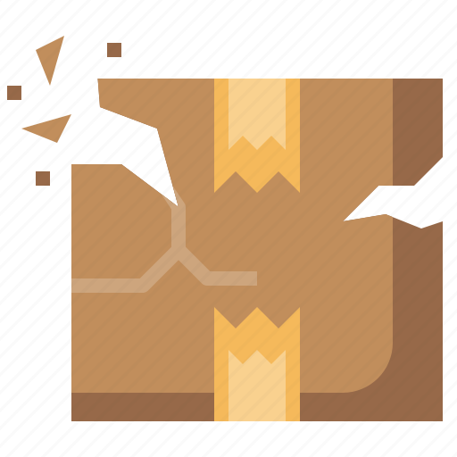 Package, broken, shipping, delivery, cardboard icon - Download on Iconfinder