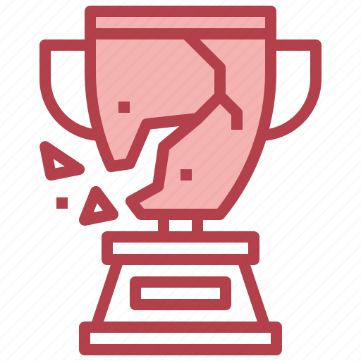 Trophy, winner, broken, award, cup icon - Download on Iconfinder