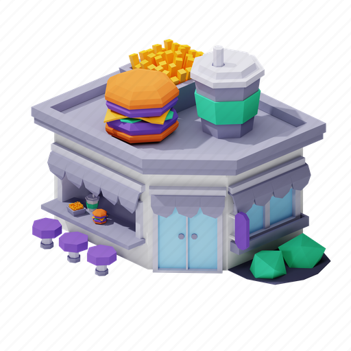 Fast, food, cafe, restaurant, cooking, speed, fruit 3D illustration - Download on Iconfinder