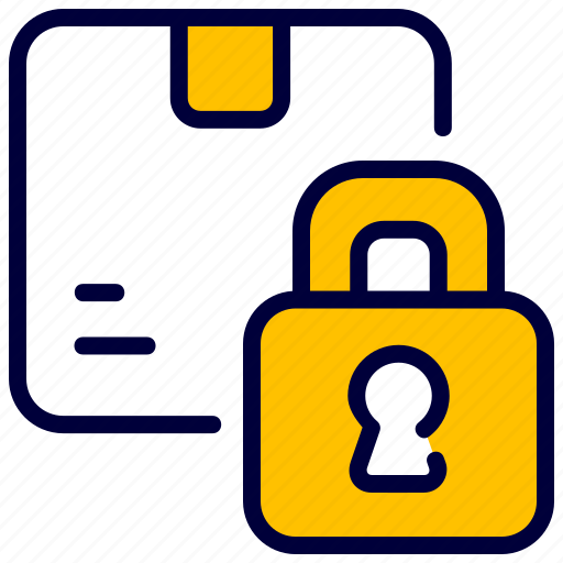 Box, logistics, padlock, protected, safe, security, shipping icon - Download on Iconfinder