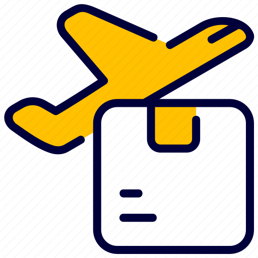 Box, cargo, delivery, package, plane, shipping icon - Download on Iconfinder