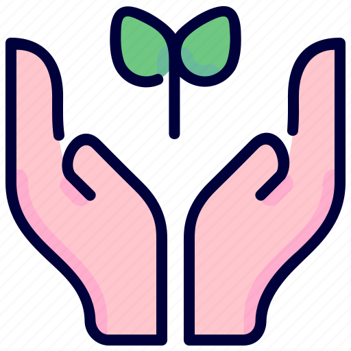 Eco, ecology, growth, hand, hands, leaf, plant icon - Download on Iconfinder