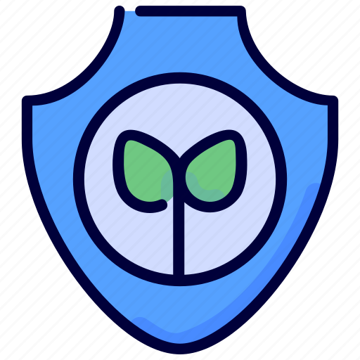 Ecology, environment, plant, protect, protection, security, shield icon - Download on Iconfinder