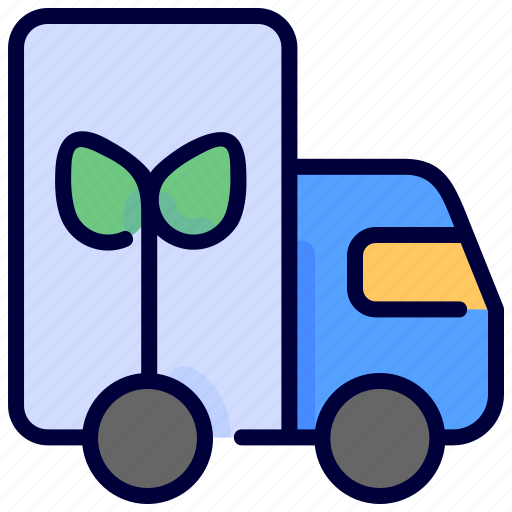 Ecology, energy, environment, green, leaf, transportation, truck icon - Download on Iconfinder