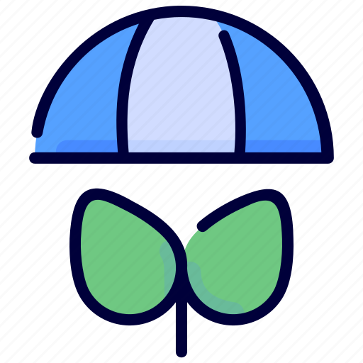 Eco, ecology, environment, plant, protection, umbrella, weather icon - Download on Iconfinder