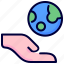 earth, eco, ecology, globe, grid, hand, world 