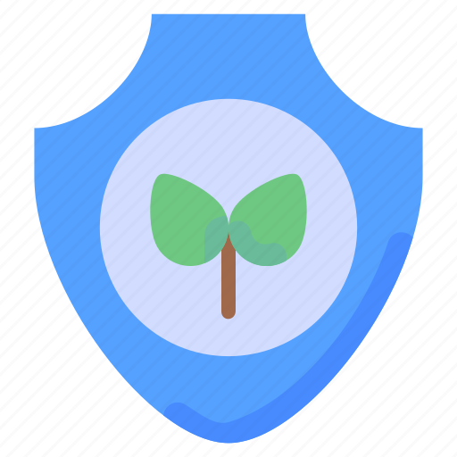 Ecology, environment, plant, protect, protection, security, shield icon - Download on Iconfinder