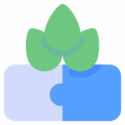 Ecologism, ecology, environment, leaf, puzzle, solution icon - Download on Iconfinder
