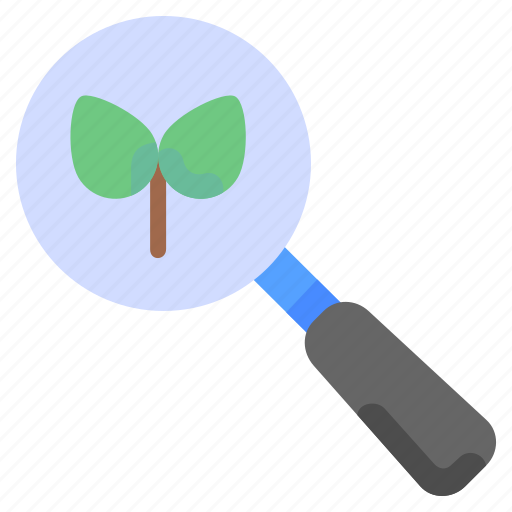 Chemical, eco, ecology, loupe, magnifying, plant, research icon - Download on Iconfinder