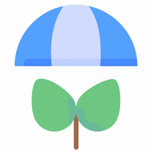 Eco, ecology, environment, plant, protection, umbrella, weather icon - Download on Iconfinder