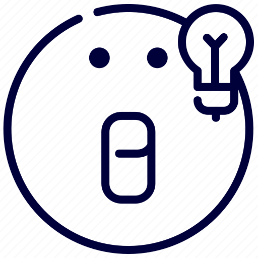 Emoji, emoticon, feelings, idea, smileys icon - Download on Iconfinder