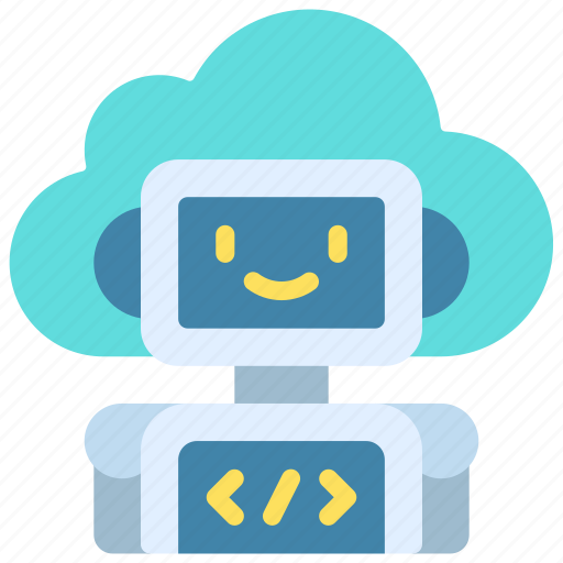 Cloud, artificial, intelligence, cloudcomputing, ai, robot icon - Download on Iconfinder