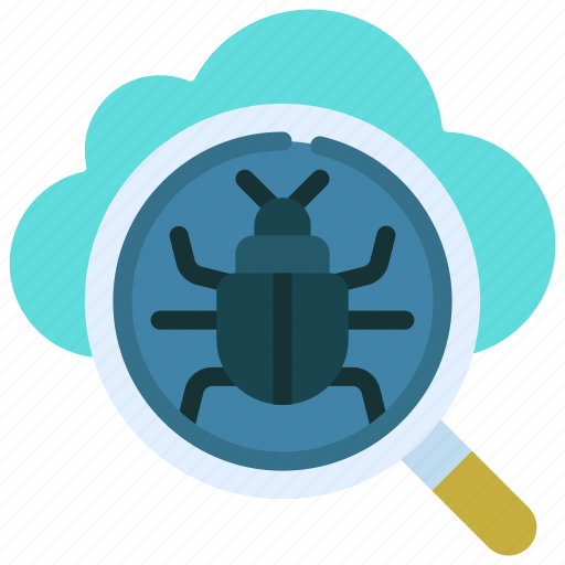 Cloud, bug, search, cloudcomputing, virus icon - Download on Iconfinder