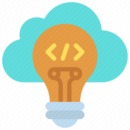 Cloud, ideas, cloudcomputing, light, bulb icon - Download on Iconfinder