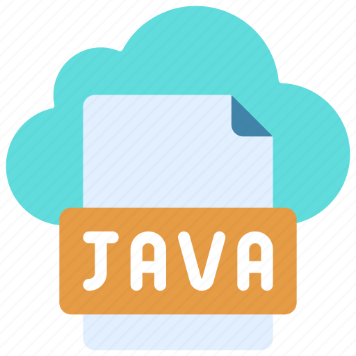 Cloud, java, file, cloudcomputing, document, coding icon - Download on Iconfinder