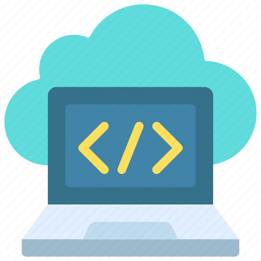 Laptop, cloud, code, cloudcomputing, computer, coding icon - Download on Iconfinder